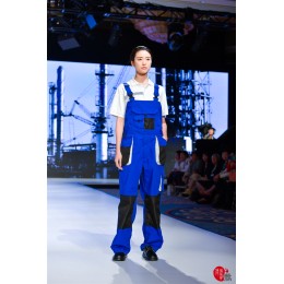 MDD001 模特走秀連身工業制服  背帶連身服真人示範  工作服製造商 MDD001 模特走秀連身工業制服  背帶連身服真人示範  工作服製造商